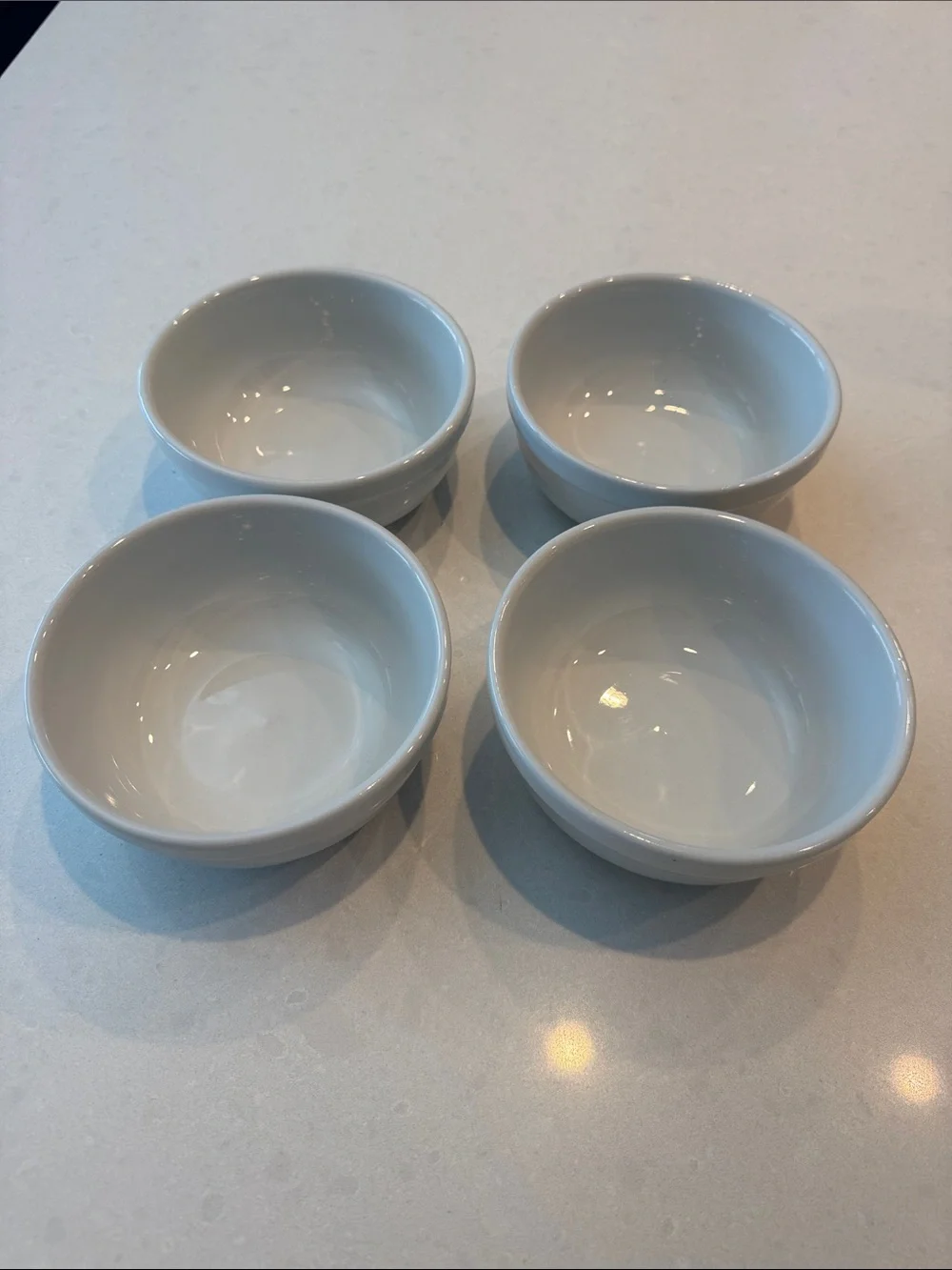 Williams Sonoma White Ceramic Ramekins Set of 4